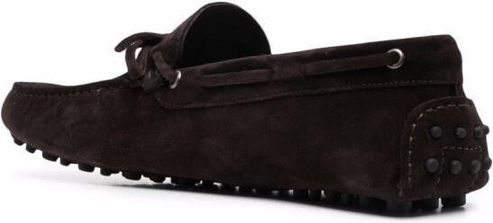 Scarosso James bow-embellished loafers Brown