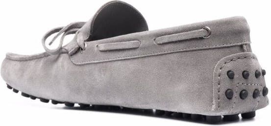 Scarosso James bow-embellished loafers Grey