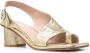 Scarosso Jill slingback 65mm leather sandals Yellow - Thumbnail 2