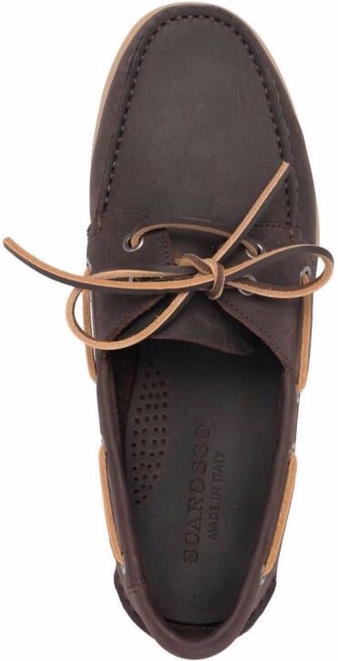 Scarosso Jude boat shoes Brown