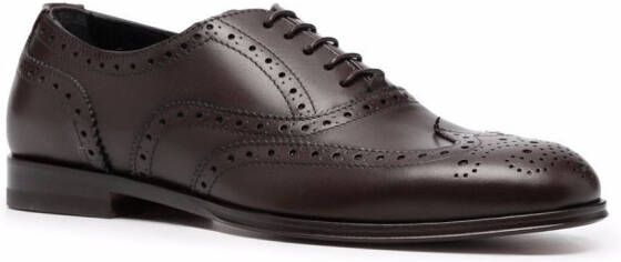 Scarosso Judy lace-up leather brogues Brown