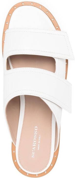 Scarosso Karen leather sandals White