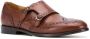 Scarosso Kate leather monk shoes Brown - Thumbnail 2