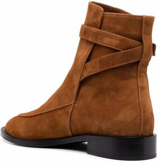 Scarosso Kelly buckled boots Brown