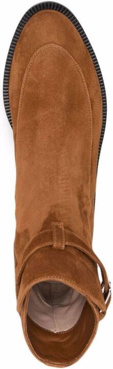Scarosso Kelly buckled boots Brown
