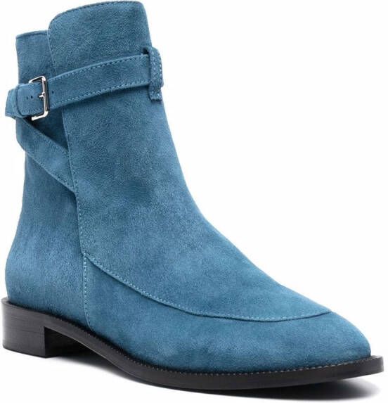 Scarosso Kelly suede boots Blue