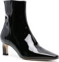 Scarosso Kitty 50mm patent-leather boots Black - Thumbnail 2
