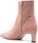 Scarosso Kitty 50mm suede ankle boots Pink - Thumbnail 3