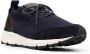 Scarosso knitted-upper suede sneakers Blue - Thumbnail 2