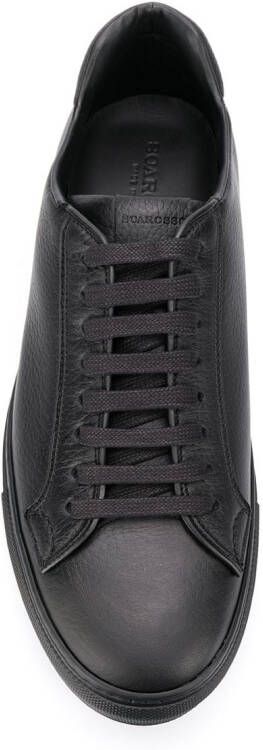 Scarosso lace-up low top sneakers Black