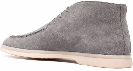 Scarosso lace-up suede boots Grey