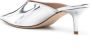 Scarosso Laura 60mm patent mules Silver - Thumbnail 3