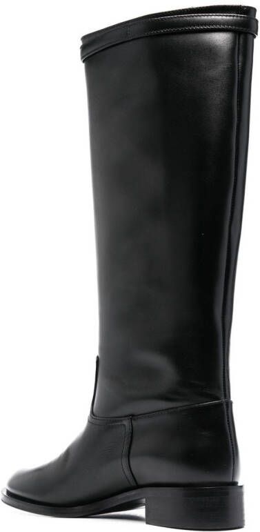 Scarosso Lauren knee-high leather boots Brown