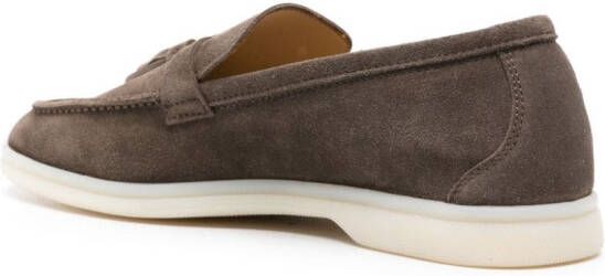 Scarosso Leandra suede loafers Brown