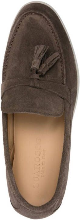 Scarosso Leandra suede loafers Brown