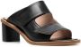 Scarosso leather cut-out mules Black - Thumbnail 2
