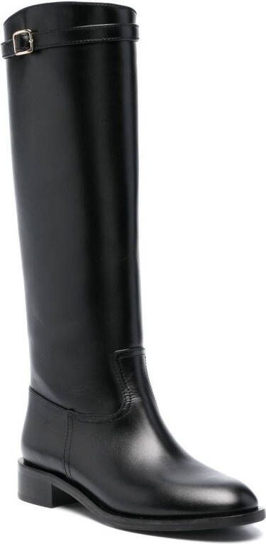 Scarosso leather knee-high boots Brown