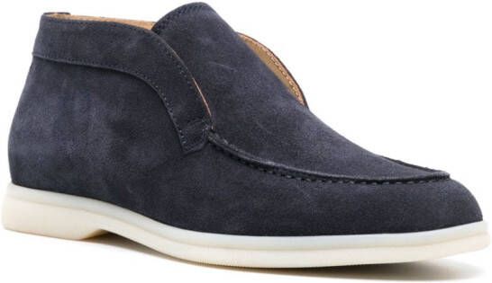 Scarosso Leonarda suede ankle boots Blue