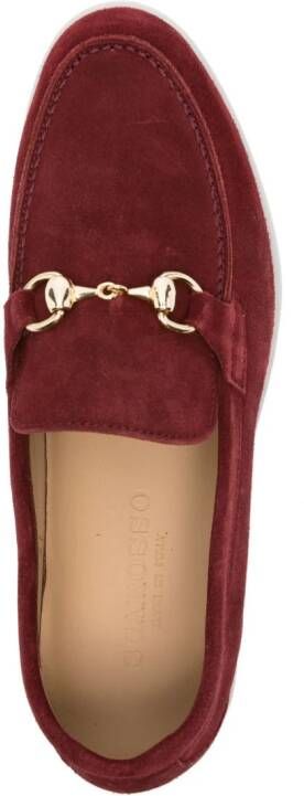 Scarosso Lilia suede loafers Red