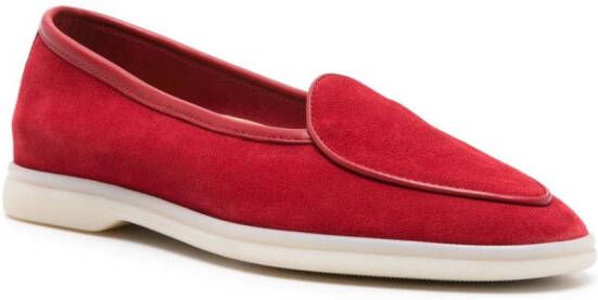 Scarosso Livia suede loafers Red