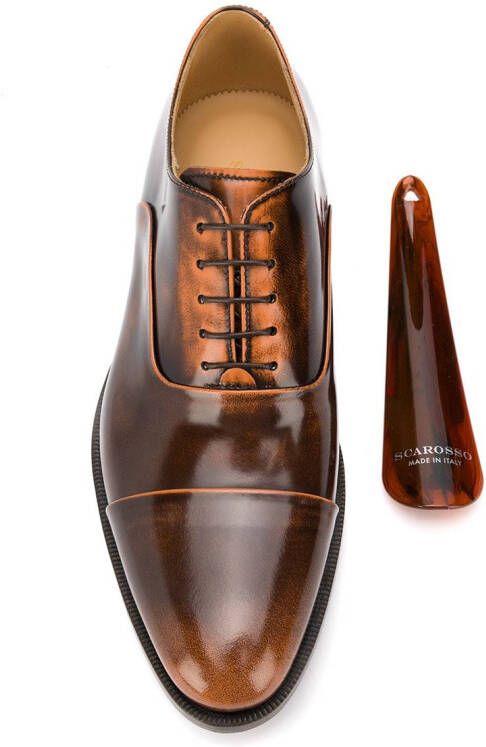 Scarosso Lorenzo lace-up oxford shoes Brown