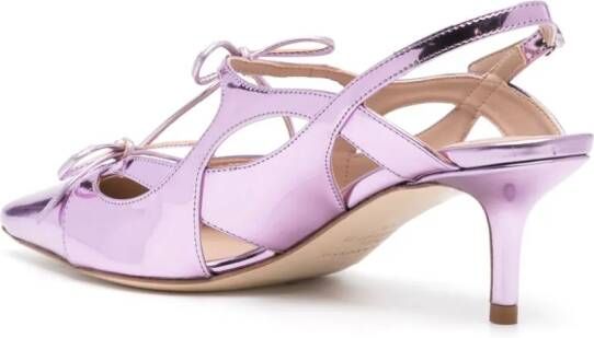 Scarosso Love 60mm patent-leather pumps Pink