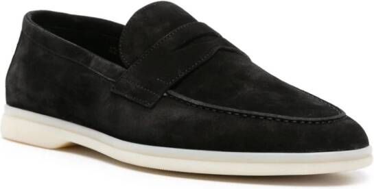 Scarosso Luciano suede loafers Black