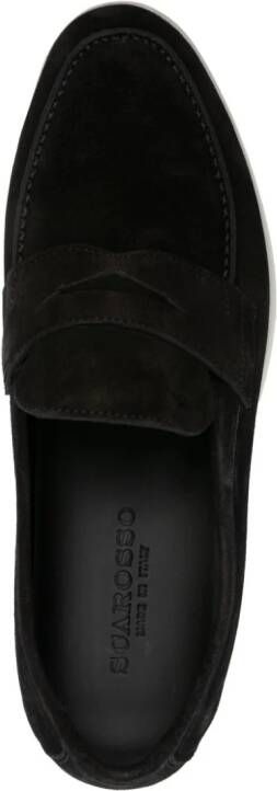 Scarosso Luciano suede loafers Black