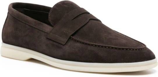 Scarosso Luciano suede loafers Brown