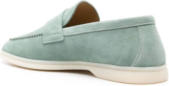 Scarosso Luciano suede loafers Green