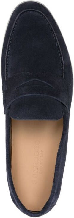 Scarosso Luciano suede penny loafers Blue