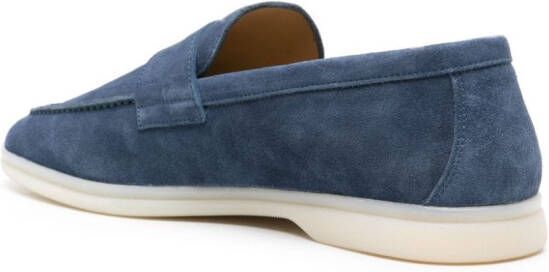 Scarosso Luciano suede penny loafers Blue