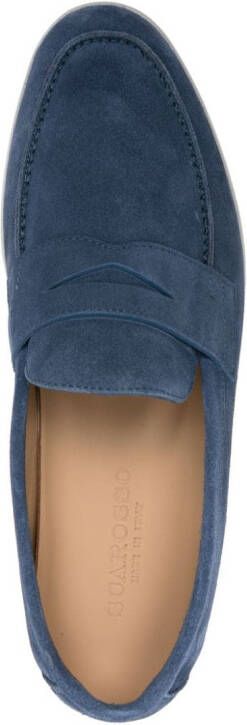 Scarosso Luciano suede penny loafers Blue