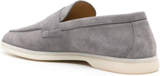 Scarosso Luciano suede penny loafers Grey