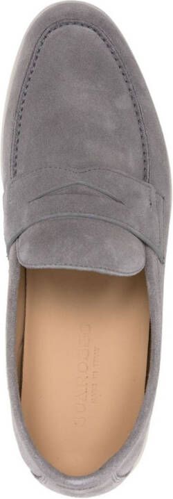Scarosso Luciano suede penny loafers Grey