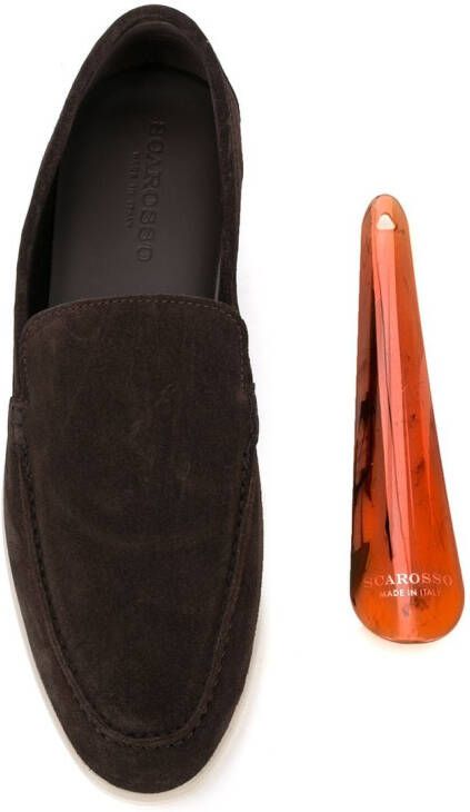 Scarosso Ludovic suede loafers Brown