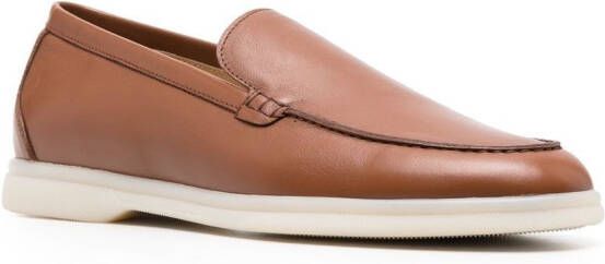 Scarosso Ludovica leather loafers Brown