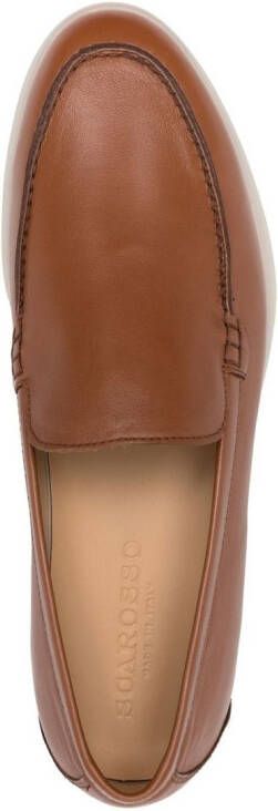 Scarosso Ludovica leather loafers Brown