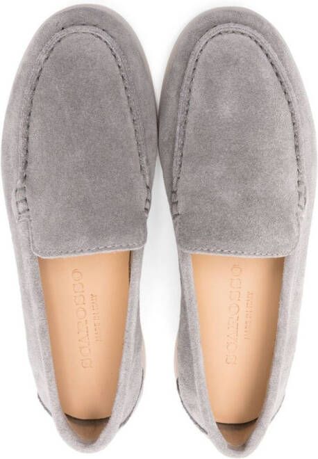 Scarosso Ludovica slip-on suede loafers Grey