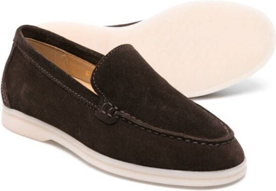 Scarosso Ludovica suede loafers Brown