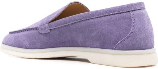 Scarosso Ludovica suede loafers Purple