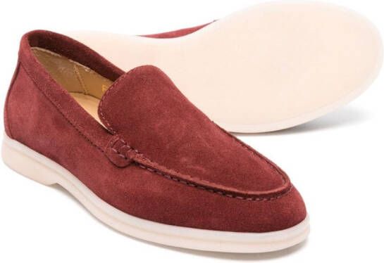 Scarosso Ludovica suede loafers Red