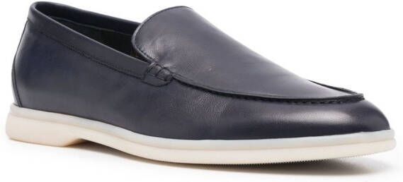 Scarosso Ludovico leather loafers Blue