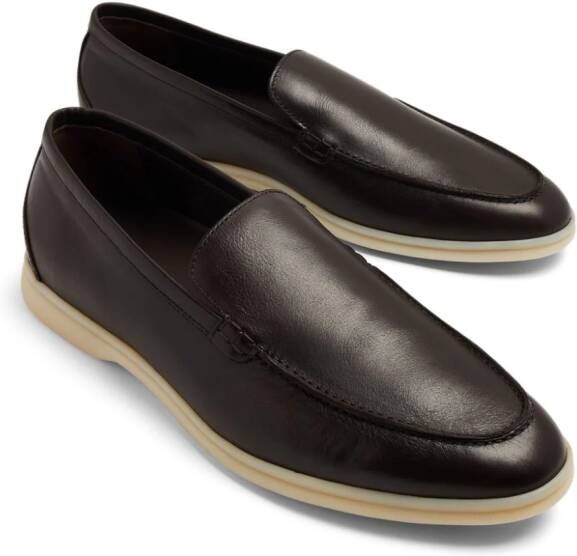 Scarosso Ludovico leather loafers Brown