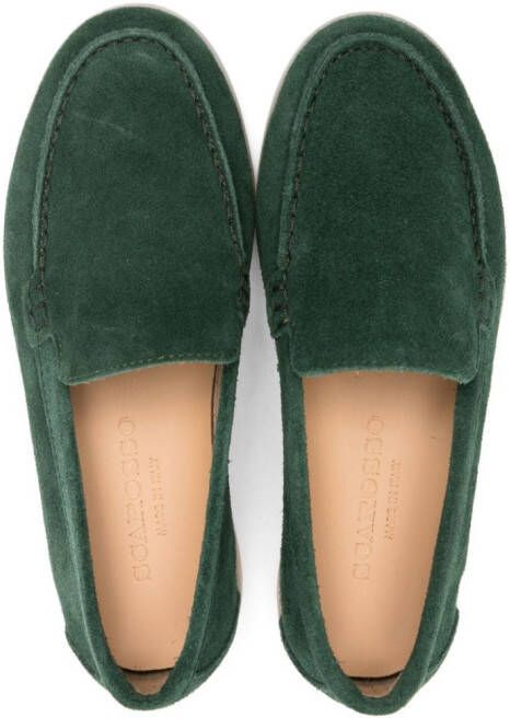 Scarosso Ludovico suede loafers Green