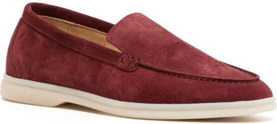 Scarosso Ludovico suede loafers Red