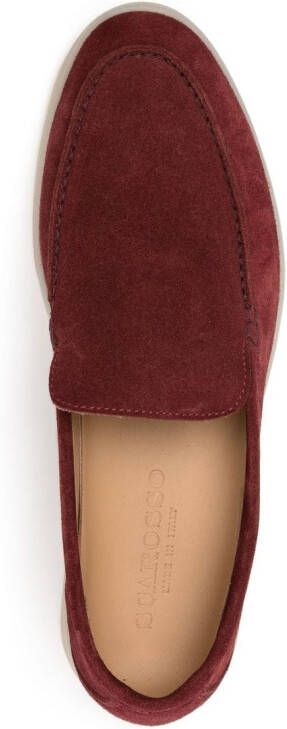 Scarosso Ludovico suede loafers Red