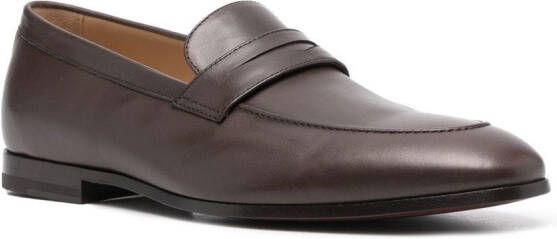 Scarosso Marzio leather loafers Brown