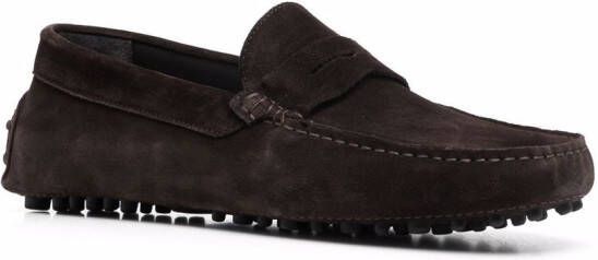 Scarosso Michael penny slot loafers Brown