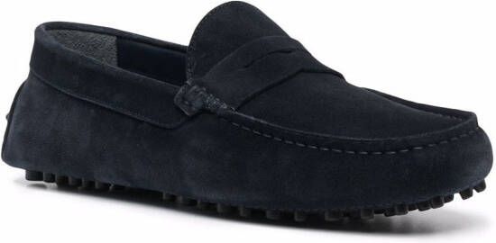 Scarosso Michael suede loafers Blue